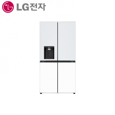 [LG][전국무료배송설치][24년] LG 디오스 오브제컬렉션 얼음정수기냉장고 820L / 오브제컬렉션 크림 스카이 / 크림 화이트 (냉장고) [W824GYW17]