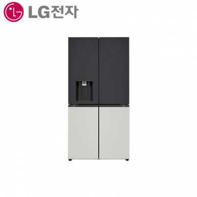 [LG][전국무료배송설치][24년] LG 디오스 오브제컬렉션 얼음정수기냉장고 820L / 오브제컬렉션 블랙 그레이 (냉장고) [W824MBG17]
