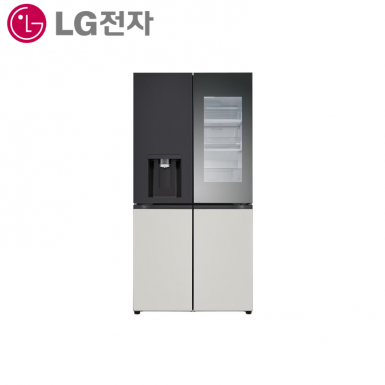 [LG][전국무료배송설치][24년] LG 디오스 오브제컬렉션 얼음정수기냉장고 820L / 오브제컬렉션 블랙 그레이 (냉장고) [W824MBG47]