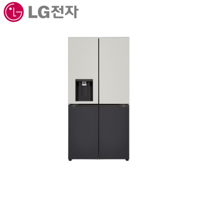 [LG][전국무료배송설치][24년] LG 디오스 오브제컬렉션 얼음정수기냉장고 820L / 오브제컬렉션 그레이 블랙 (냉장고) [W824MGB17]