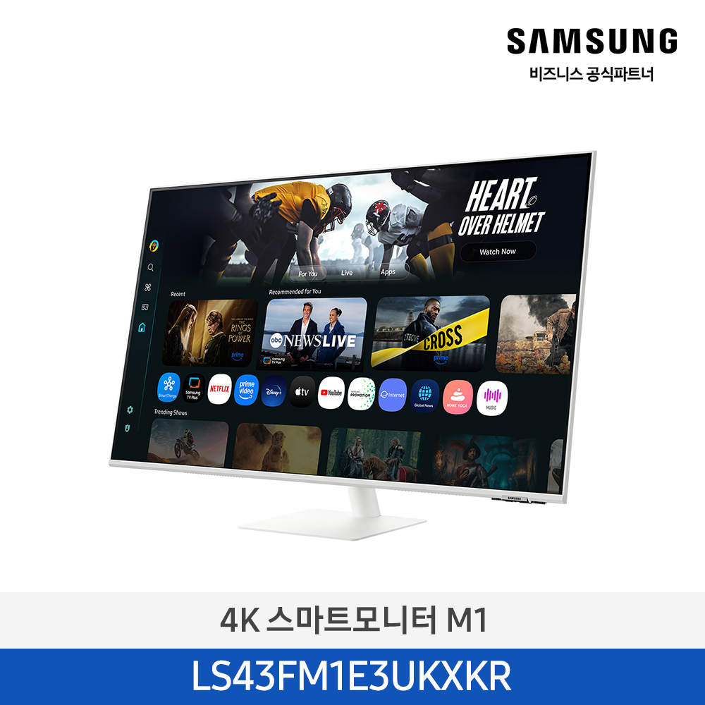★2025 NEW★[삼성][43인치] 2025 4K 스마트모니터 M1 화이트 (107.9cm) [LS43FM1E3UKXKR] 4월