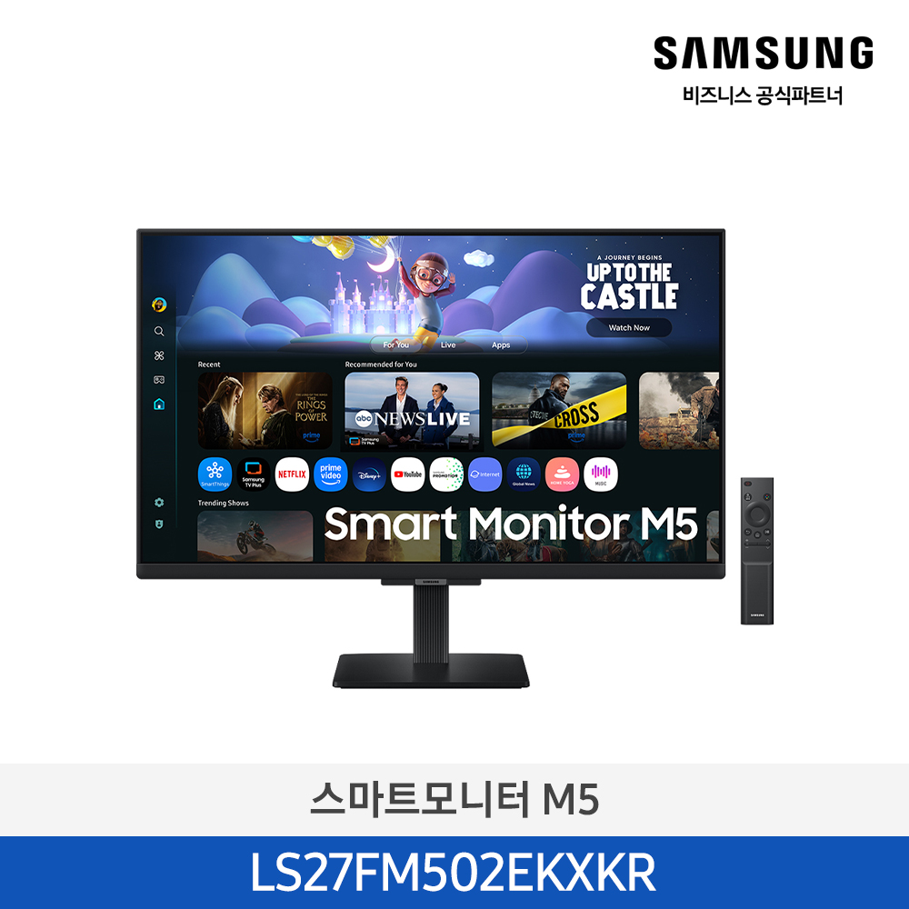 ★2025 NEW★[삼성][27인치] 스마트모니터 M5 블랙 [LS27FM502EKXKR] 4월