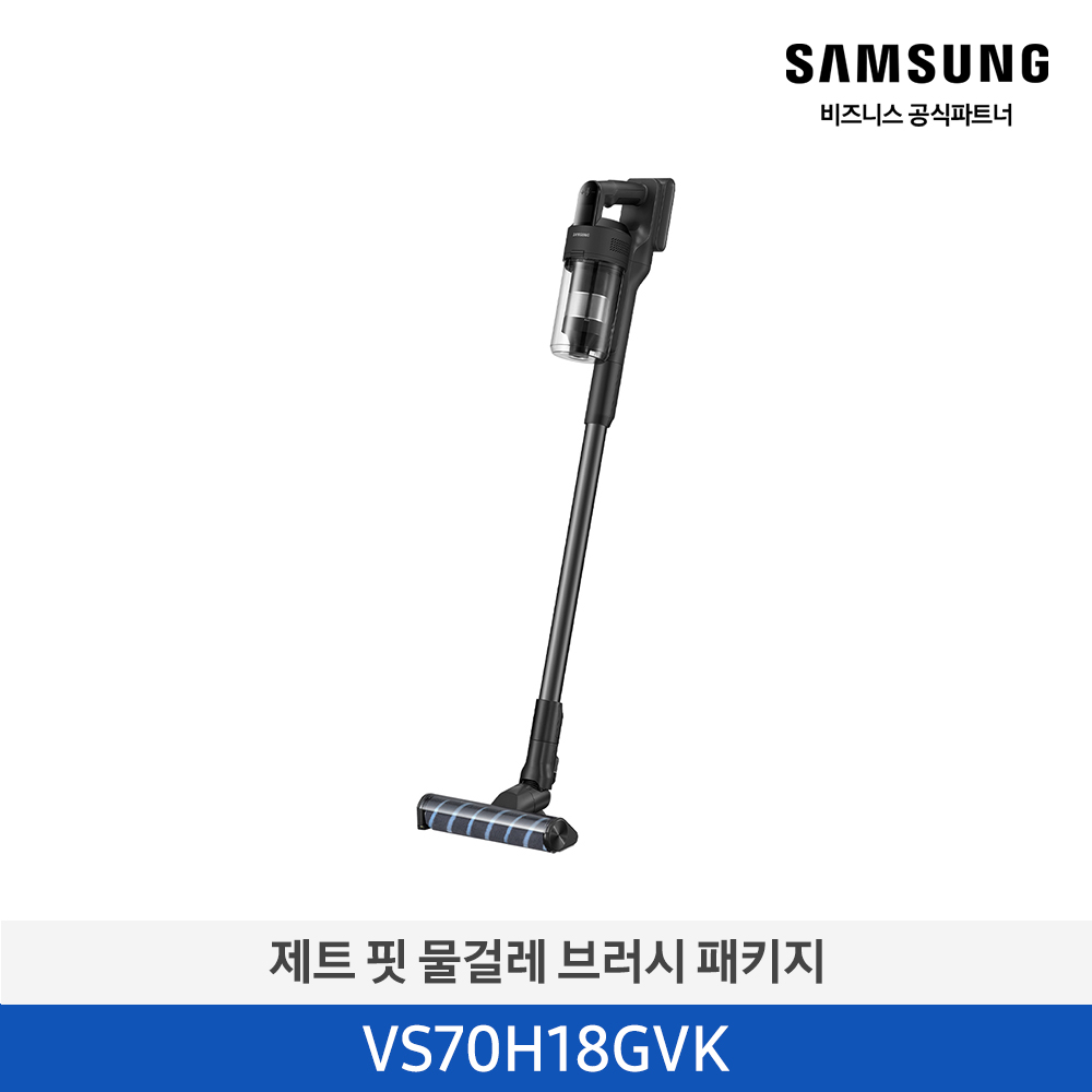 ★2026 NEW★[삼성][180W] 삼성 제트핏 무선청소기 물걸레 브러시 패키지 새틴 블랙 [VS70H18GVK] 4월