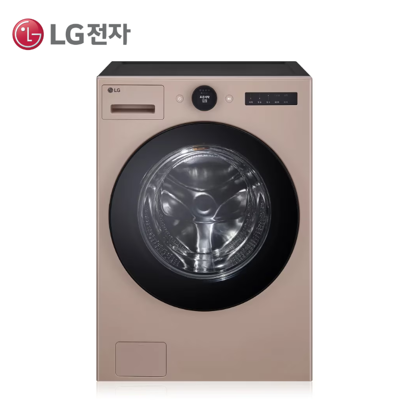 [LG] 트롬 AI 오브제컬렉션 세탁기 25kg 1등급 아몬드 [FX25AF]