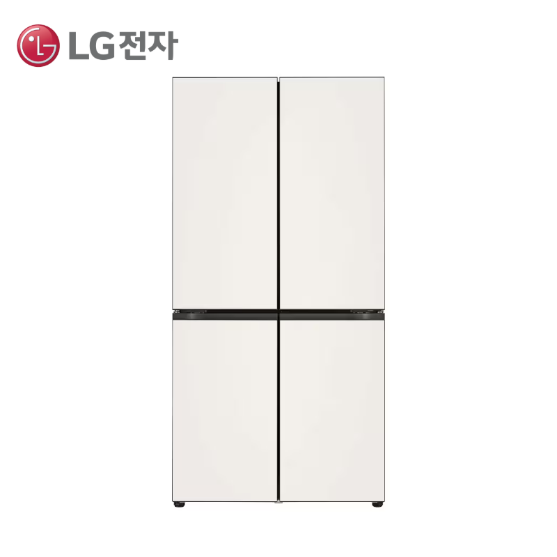 [LG] 디오스 AI 오브제컬렉션 STEM 베이직 냉장고 (매직스페이스) 854L 1등급 베이지 [M876GBB181]